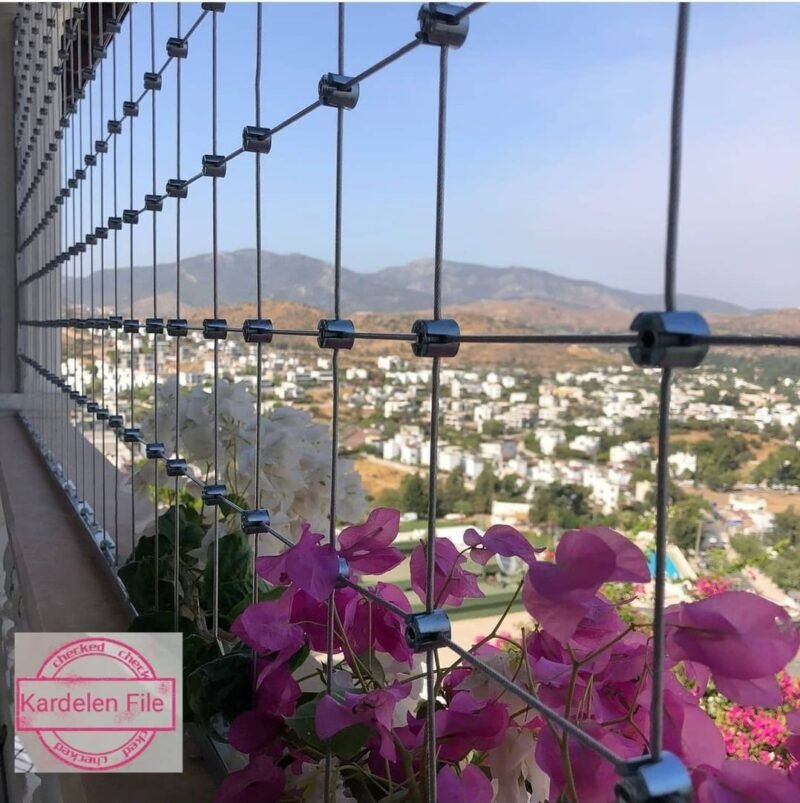 Balkon Çelik Güvenlik Filesi